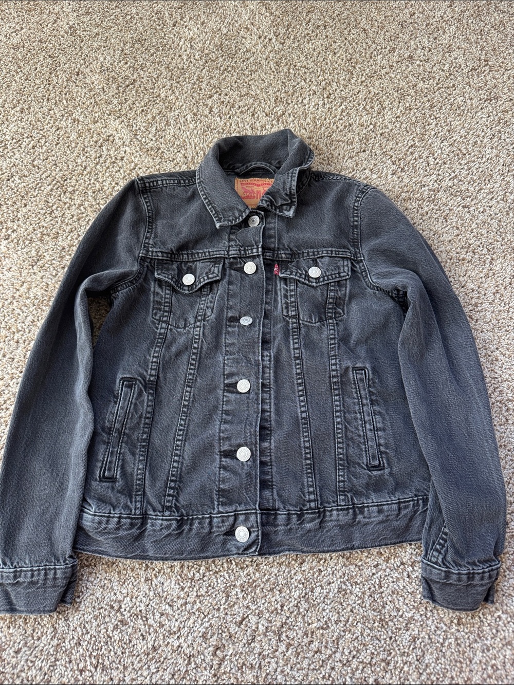 LEVI'S BLACK DENIM JACKET